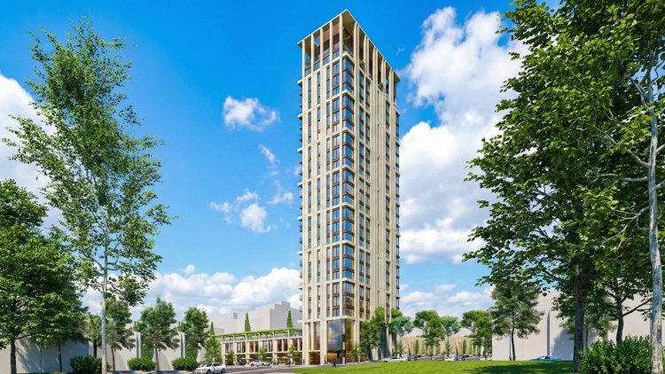 הדמיה של הפרויקט ליד שגרירות ארה"ב (פרוס אדריכלים) 