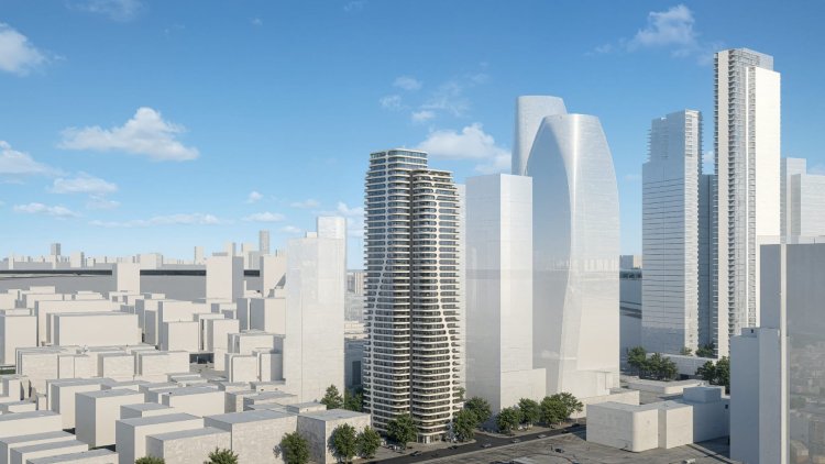 הדמיית המגדל (יסקי, מור סיון אדריכלים)