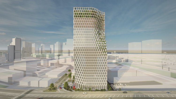 הדמיה של הפרויקט בהרצליה (יסקי מור סיון אדריכלים)