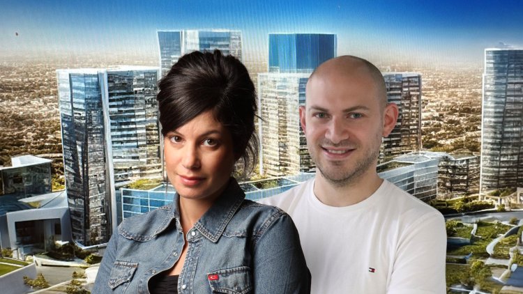 מנכ"ל פרופדו ובעל השליטה פלג דוידוביץ מנכ"לית דוראל התחדשות עירונית, עו"ד ענת למדון (לירון הימלמן, פרופדו)