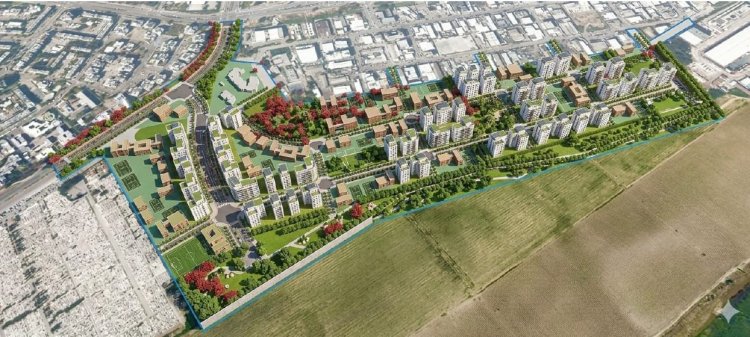 הדמיה של התוכנית באשדוד (פרחי צפריר אדריכלים)