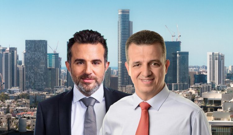 ראש עיריית ר"ג כרמל שאמה הכהן ורועי ברזילי (דוברות עיריית ר"ג, ויקימדיה, באדיבות המצולם, שאטרסטוק)