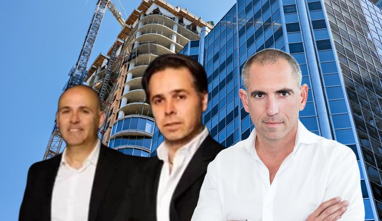 מימין: בעל השליטה באקרו צחי ארבוב, ובעלי השליטה בישראל קנדה ברק רוזן ואסי טוכמאייר (אלכס פרגמנט, אריק סולטן)