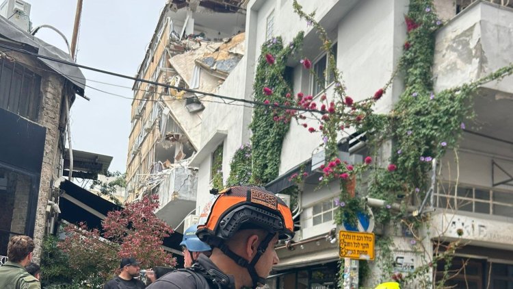 הבניין שנפגע בדרך יפו (דוברות איחוד והצלה) 