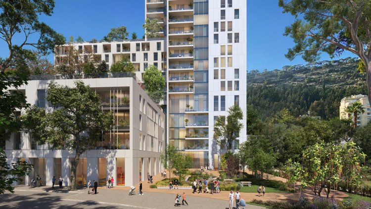 הדמיה של התוכנית בחיפה (משה צור אדריכלים)