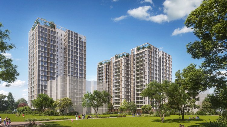 הדמיה של הפרויקט בהוד השרון (דימיטרי לאנוביץ)