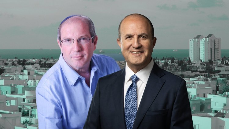 ראש עיריית אשדוד יחיאל לסרי ויו"ר הוועדה המחוזית דרום עודד פלוס (שרון גבאי, נבו 12, Konstantin Berlin, ויקימדיה) 