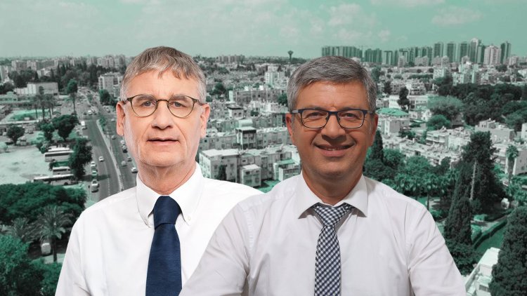 עו"ד מיכה גדרון וראש העיר רמלה מיכאל וידל (רועי טפר, שמוליק דוד פור, ויקימדיה, עיריית רמלה)