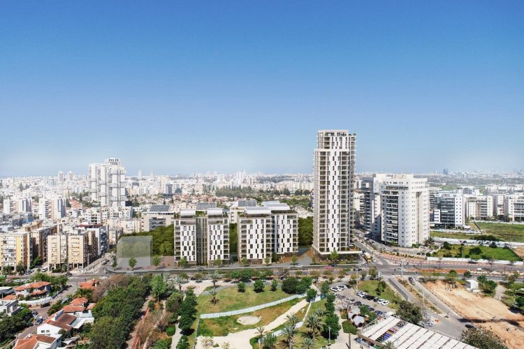 הדמיה של הפרויקט בראשון לציון (Evolve media)