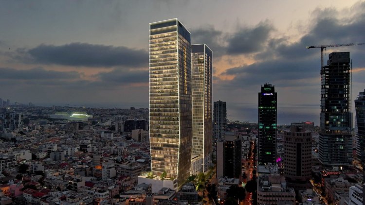 הדמיה של הפרויקט ברחוב גת רימון (משה צור אדריכלים)