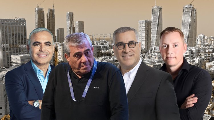 מימין: מנכ"ל עמרם אברהם נועם גרייף, מנכ"ל רוטשטיין אבישי בן חיים, יגאל דמרי, בעלי אפי קפיטל אפי שקדי (ימית הרוניאן, רז רוגובסקי, רועי טפר, טל גבעוני)