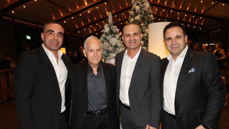 מימין: עלא טנוס, מנכ"ל BST קנדה ומבעלי קבוצת BST, אליאס טנוס, מנכ"ל קבוצת BST ומבעלי קבוצת BST, רפי ביסקר, יו"ר קבוצת BST ו-וסים טנוס, סמנכ"ל נכסים ומבעלי קבוצת BST (רפי דלויה) 