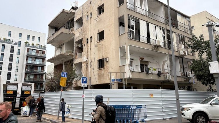 הבניין שנהרס בצפון הישן (יח"צ)