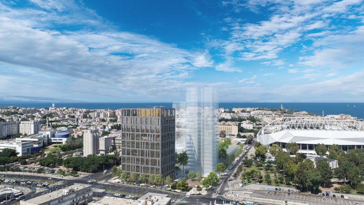 מתחם התשבץ שמקדמת קרדן גבע, צמוד למתחם בלומפילד. באדיבות סטודיו הקוביה