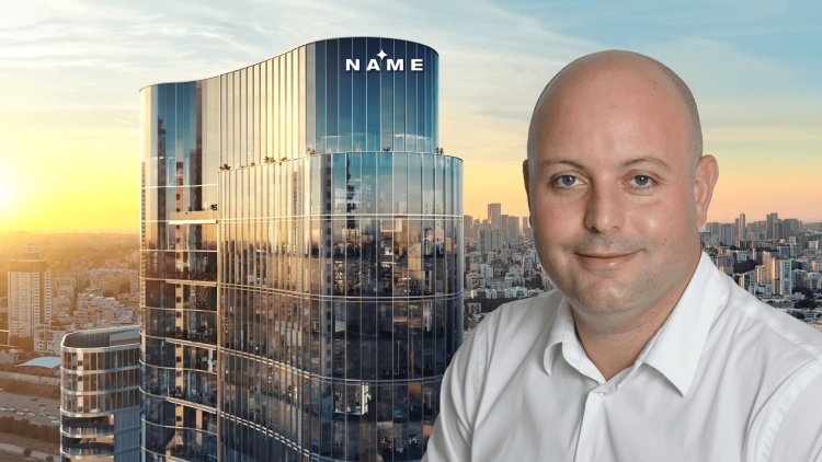 חי נחמיאס, על רקע פרויקט NAME בקריית אונו. צילום: תמר מצפי | הדמיה: View Point
