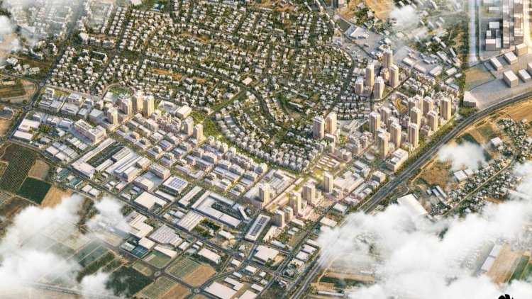 הדמיה של התוכנית בנתיבות (דרמן ורבקל אדריכלות)