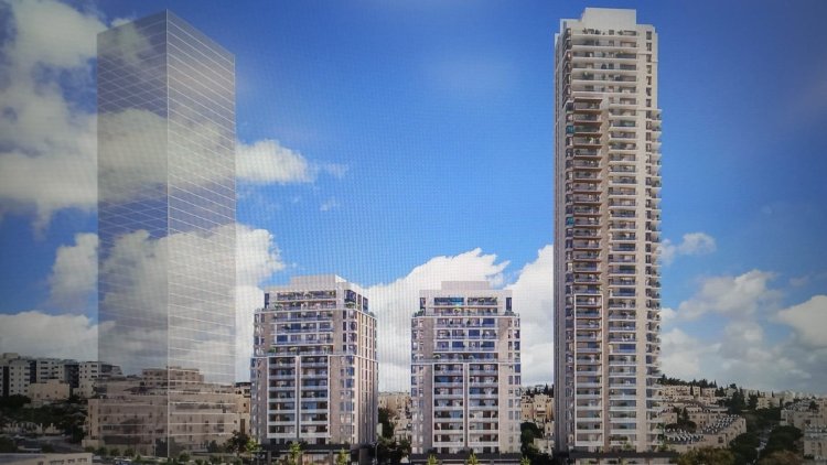 הדמיה של תוכנית רחוב סיירת דוכיפת בפסגת זאב (קרלוס פרוס אדריכלים)