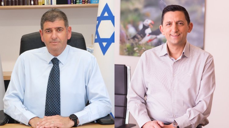 דורון ארנון, מנכ"ל מגדלי הים התיכון, ויוסי ברודני, ראש עיריית גבעת שמואל (גד אהד וליאור בר סימן טוב) 