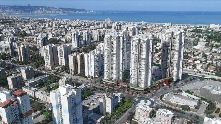 הדמייה של התוכנית בקריית מוצקין (אייל שער אדריכלים)