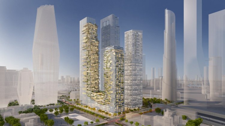 הדמיית המתחם (ישר אדריכלים ויסקי מור סיון אדריכלים)