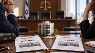 פער של 350 אלף שקל על הדירה בקרב הגירושים: כך הכריעו הרבנים בין שני השמאים פער של 350 אלף שקל על הדירה בקרב הגירושים: כך הכריעו הרבנים בין שני השמאים