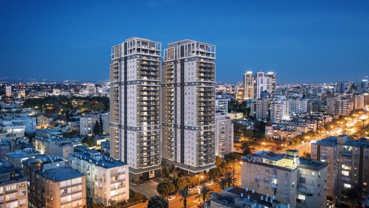 הדמיה של פרויקט N ויצמן של אזורים בנתניה (3 DIVISION.)