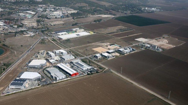 פארק התעשיות שגיא 2000 בתצלום מהאוויר (המועצה האזורית עמק יזרעאל)