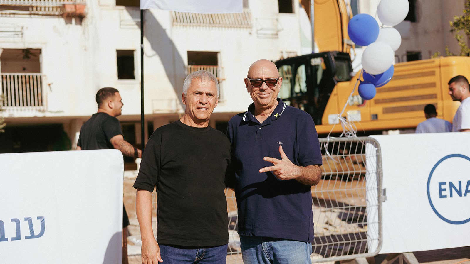 ראש העיר יהוד, אמנון סעד, ומנכ"ל ענב, אפי כץ (אפי יוספי)