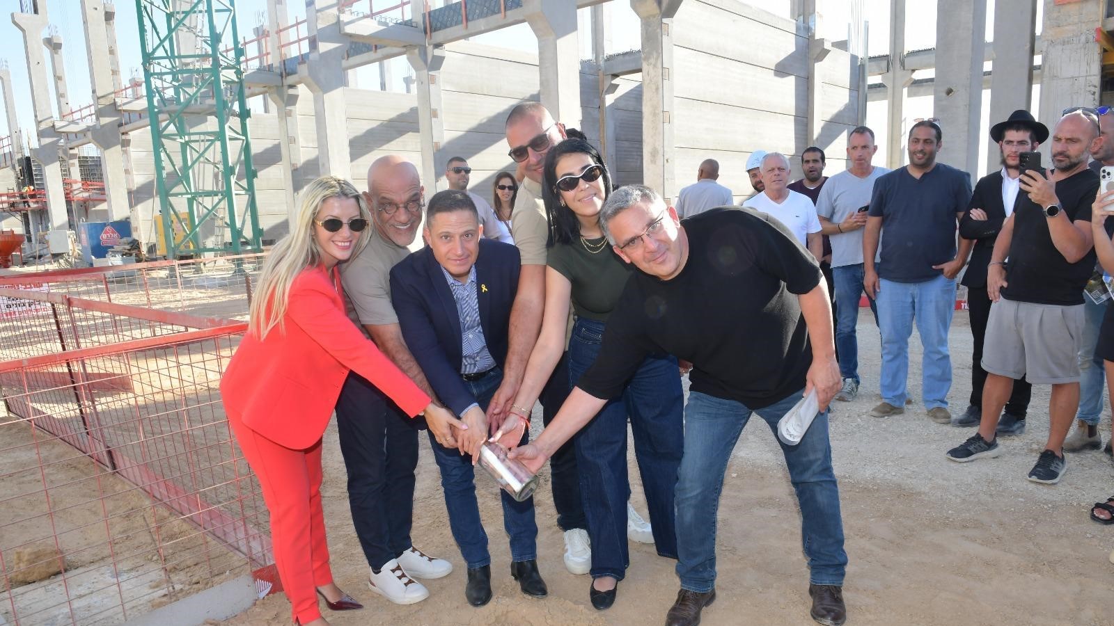 טקס הנחת אבן הפינה ליוקה פארק באר שבע (שמעון בן אבי)