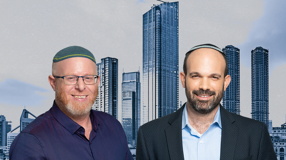 יאיר כהן, מנכ"ל קבוצת אבני דרך, וידידה פרל, משנה למנכ"ל (רמי זרנגר)
