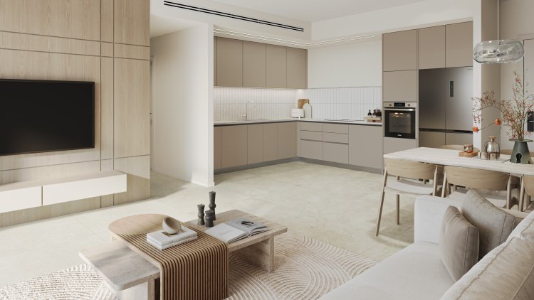 דירה מעוצבת ברעננה איסט של גיא ודורון לוי, הדמיה: TANDEM
