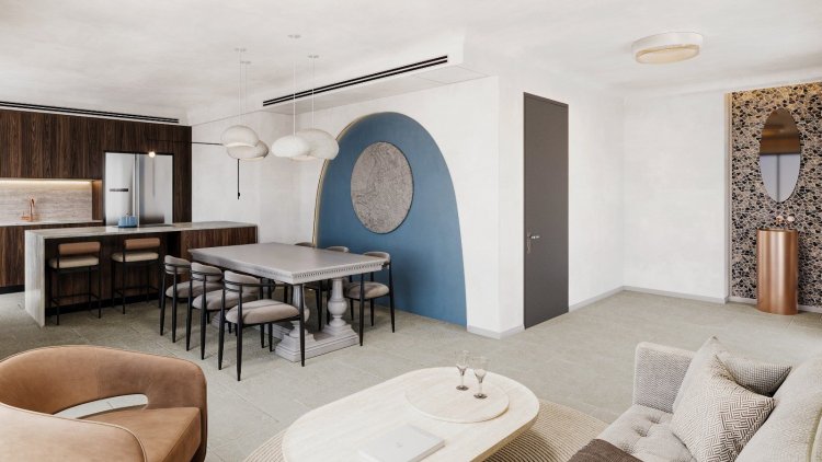 דירה בעיצוב צפתי עתיק בצפת אסטייטס, עיצוב שרי גורשטיין, הדמייה לירון אלמליח