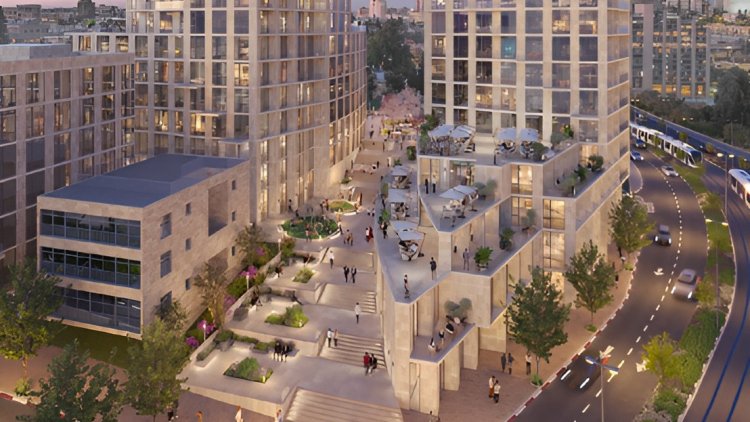 מתחם שושנה פוליאקוב. קרדיט הדמיה: Ian Bader Architects