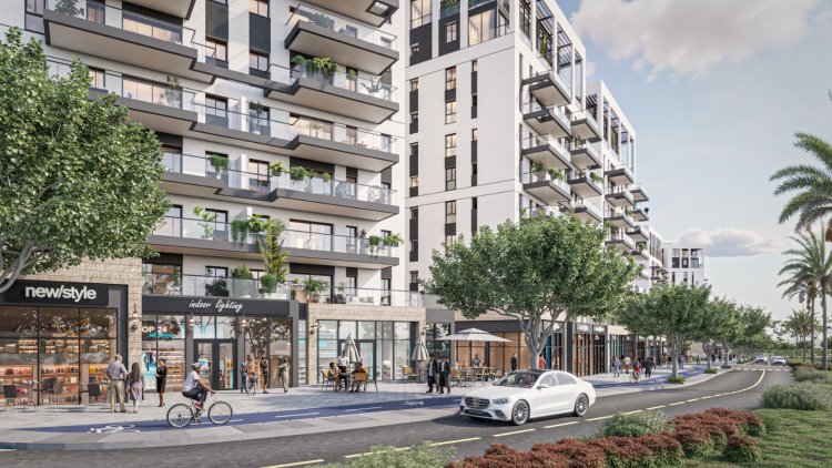 הדמיית הפרויקט בו ניתנו ההיתרים (א-ב אדריכלים)