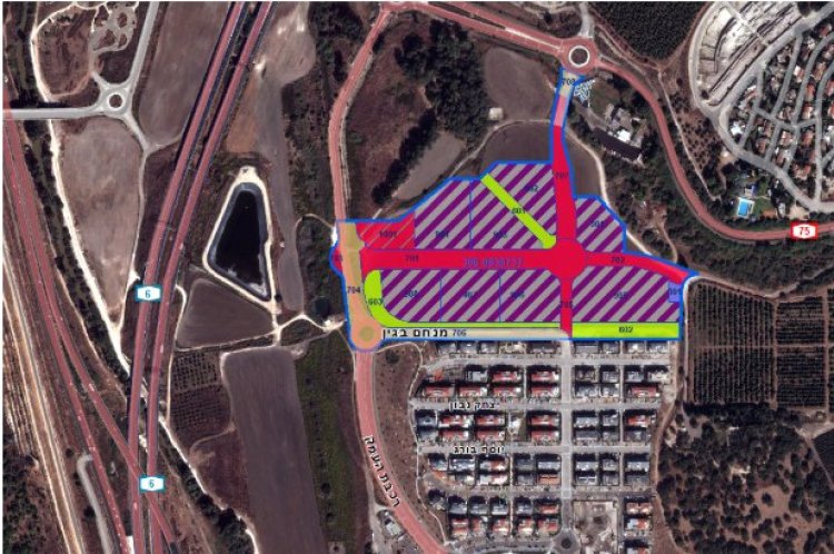 תשריט התוכנית (רשות מקרקעי ישראל)