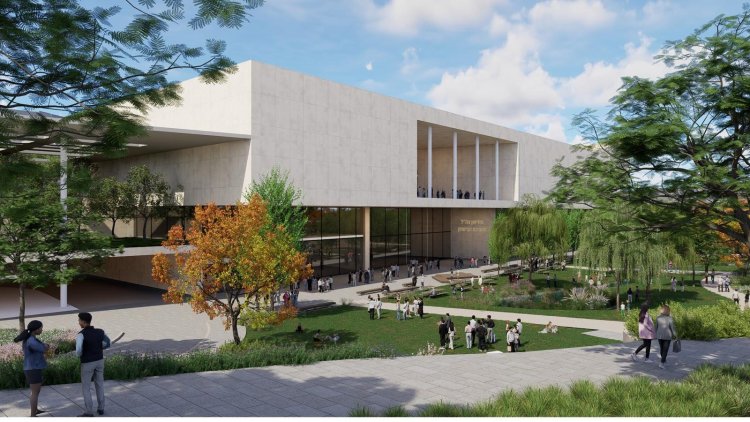 הדמיה של מוזיאון צה"ל ומערכת הביטחון (סלמה מילסון ארד /אבנר סימון אדריכלים ומתכנני ערים)