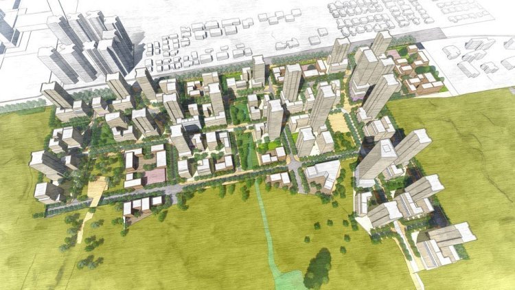 הדמיה של התוכנית בראשון לציון ( משרד מנעד אדריכלים)