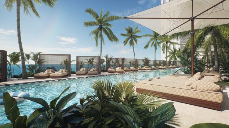 הדמיה של הבריכה האולימפית הפרטית במתחם (3dvision)