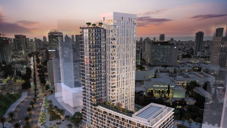 הדמיה של הפרויקט ברחוב דפנה (באדיבות תדהר וגב ים) 