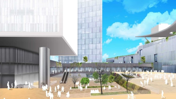 הדמיה של מתחם ההגנה (נת"ע, יער קורין תכנון) 