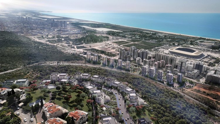 הדמיה של הפרויקט במערב הכרמל (קבוצת גולדשטיין)