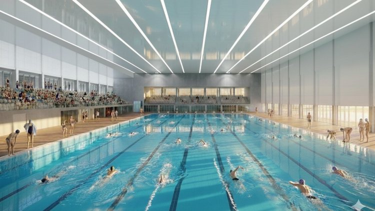 הדמיה של הבריכה (מזור פירשט אדריכלים)