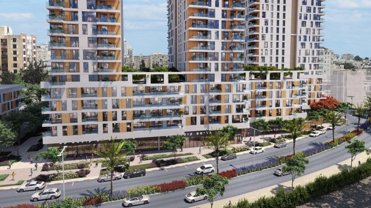 הדמיה של התוכנית בפתח תקווה (אורבך הלוי אדריכלים)