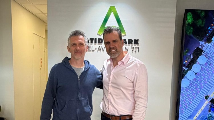 אייל גרין מנכ"ל פארק עתידים תל אביב ואמנון זיו מנכ"ל GeoEdge (יח"צ) 