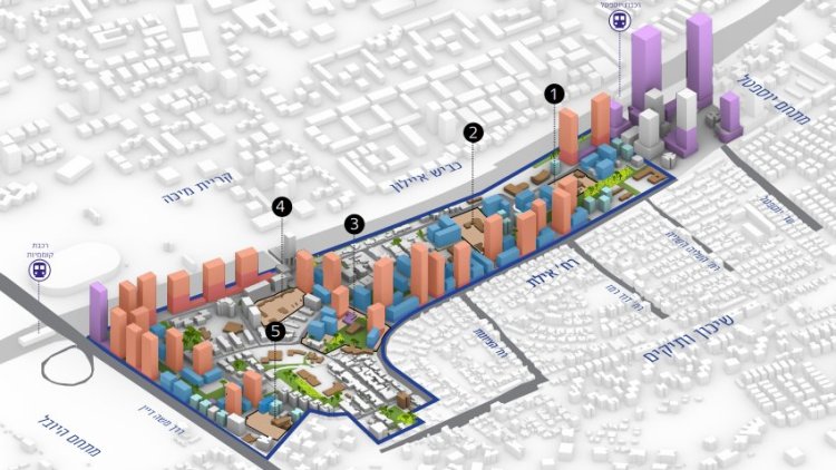 הדמיה של התוכנית בג'סי כהן (באדיבות אגף תכנון מואץ במינהל הנדסה של עיריית חולון)