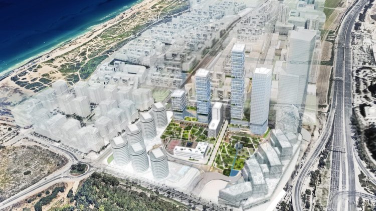 הדמיה של התוכנית בצפון תל אביב (יסקי מור סיון אדריכלים)