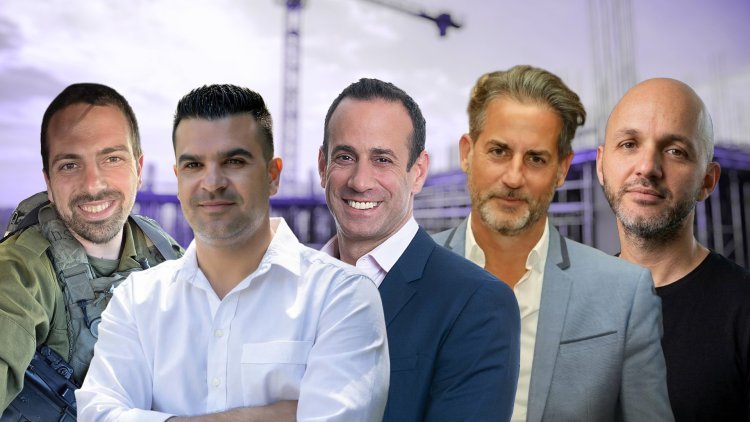 מימין: קובי שריקי, רן ברא"ז, גיל וייט, חי שריקי, דוד סולומון (יניב פדלון, ט.ג.ב ניהול, עידן גרוס, דוד סולומון)