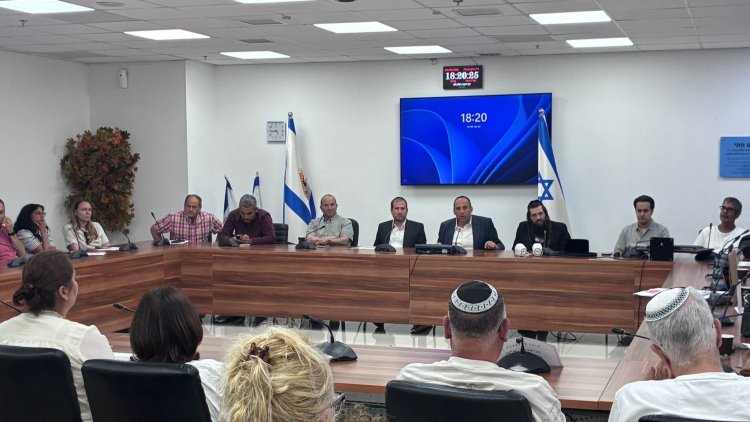 המפגש בין ראש העיר לדיריים (דוברות עיריית בית שמש) 