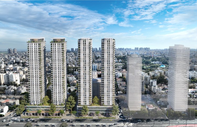 מגדלי המגורים המתוכננים בפרויקט. הדמיה: סטודיו הקוביה 