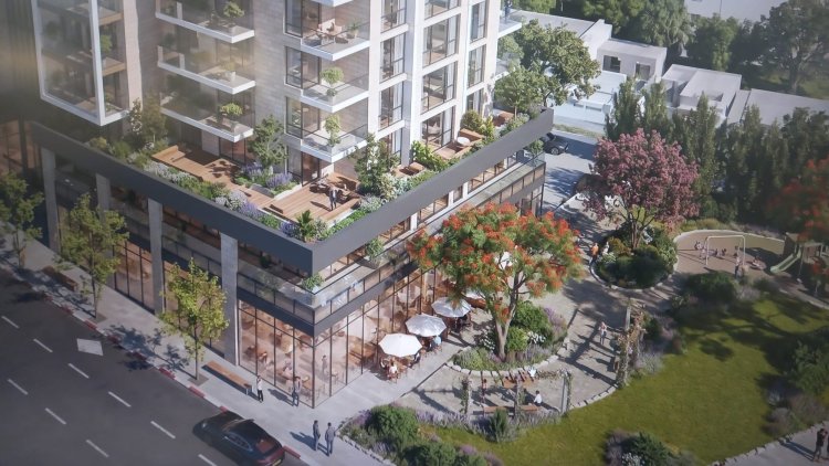 הדמיה של תוכנית רחוב סיירת דוכיפת בפסגת זאב (קרלוס פרוס אדריכלים)